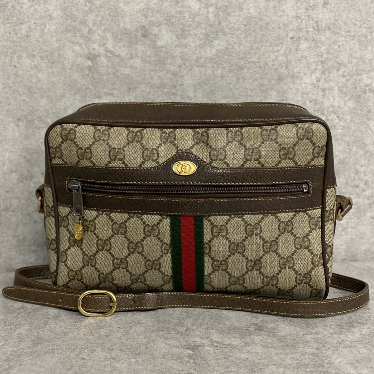 数量限定，豊富な 1円 レア GUCCI オールドグッチ ヴィンテージ シェリーライン GG ロゴ 金具 レザー 本革 ミニ ショルダーバッグ ポシェット ブラウン 19256(オールドグッチ)｜売買されたオークション情報、yahoo かばん、バッグ
