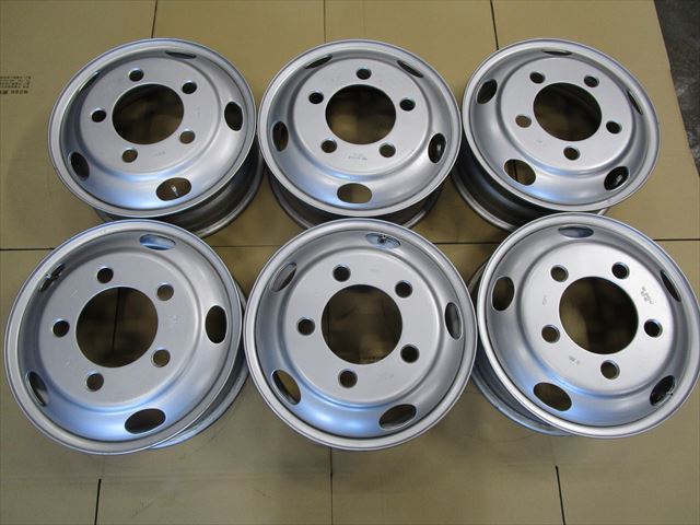 送料無料　日産　アトラス　エルフ等　TOPY製　TKE16×5.5J　113-8C　5穴　両面再塗装　6本価格