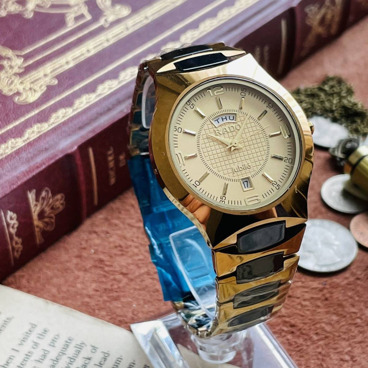 1円スタート】カッコイイ○美品RADO【ラドー 】ジュビリー/jubile 