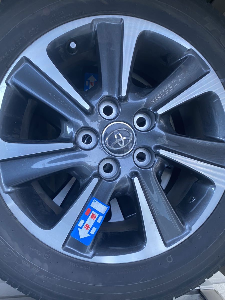 トヨタヴォクシー80系後期純正 205/60R16 タイヤホイール4本セット