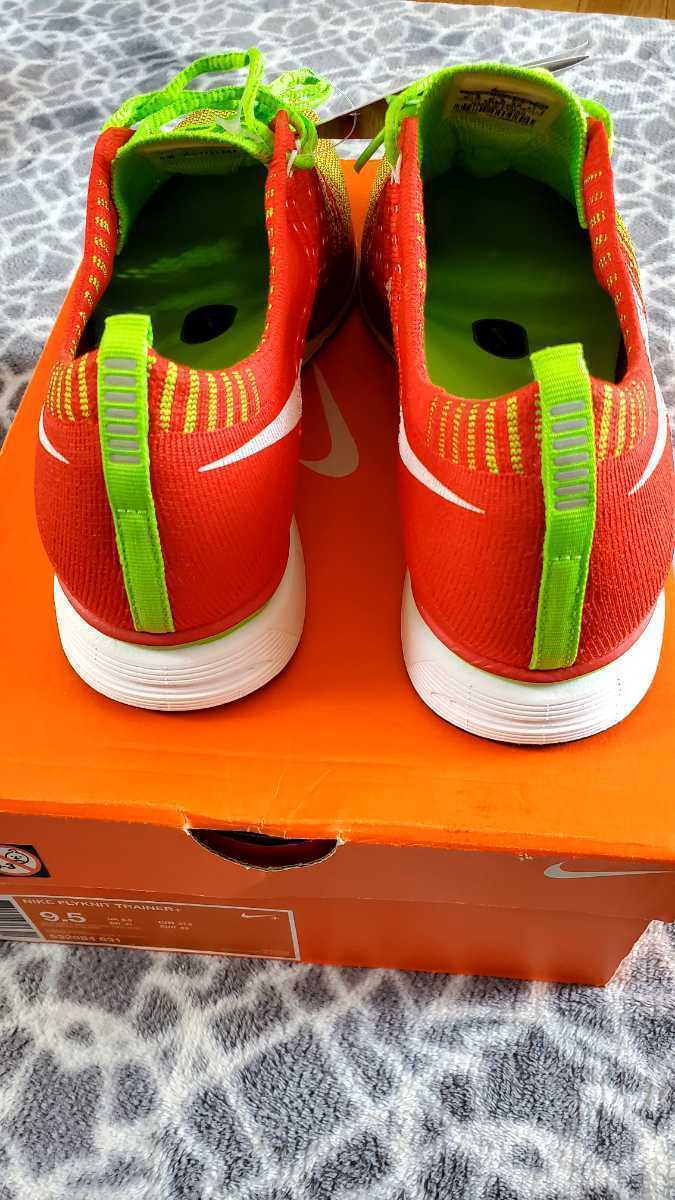 未使用タグ付き NIKEナイキ NIKE FLYKNIT TRAINER+ ナイキ　フライニット トレーナー+　532984 カラー631赤緑 サイズ9.5　27.5cm nike AIR NIKE ナイキ FLYKNIT タグ付き 貴重！新品未使用タグ付 26.5cm