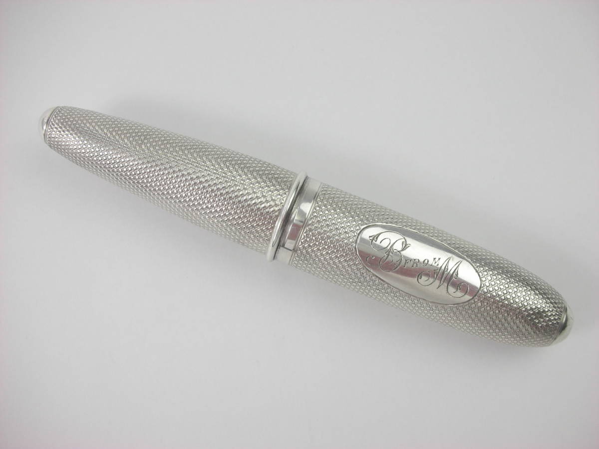 シルバー925 イギリス製　シガレットケース　ギロシェエナメル　　エナメル　銀 シガレットケース Silver Case Cigarette Antico | 英国アンティーク