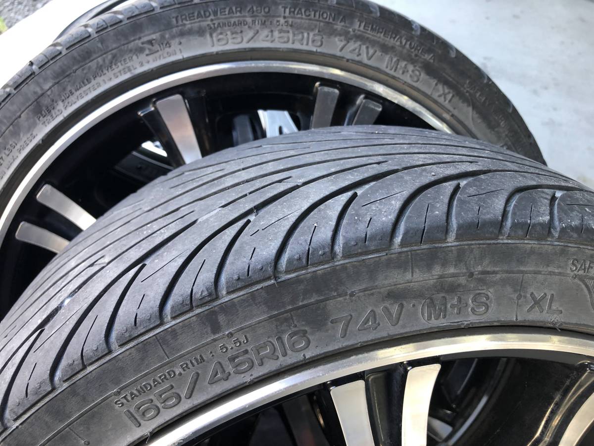 WORK SCHWERT ワーク☆16インチAW・5.5JJ・100/4H・off＋46☆タイヤ付き☆売切り☆_10