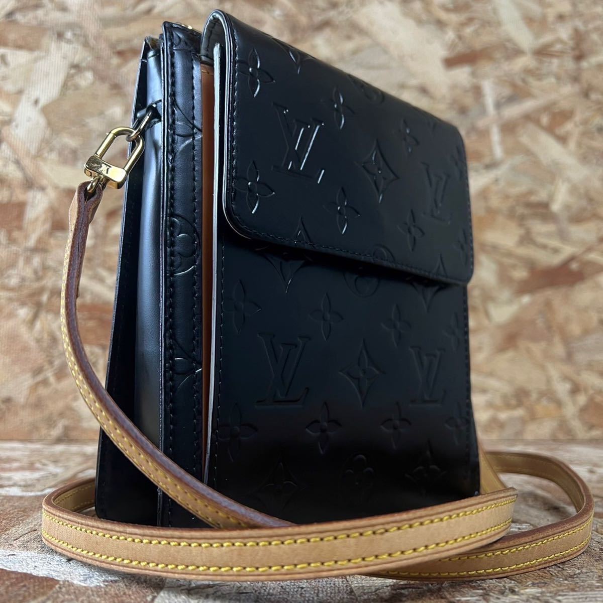 モット ショルダーバッグ LOUIS VUITTON ルイヴィトン ヴェルニ 