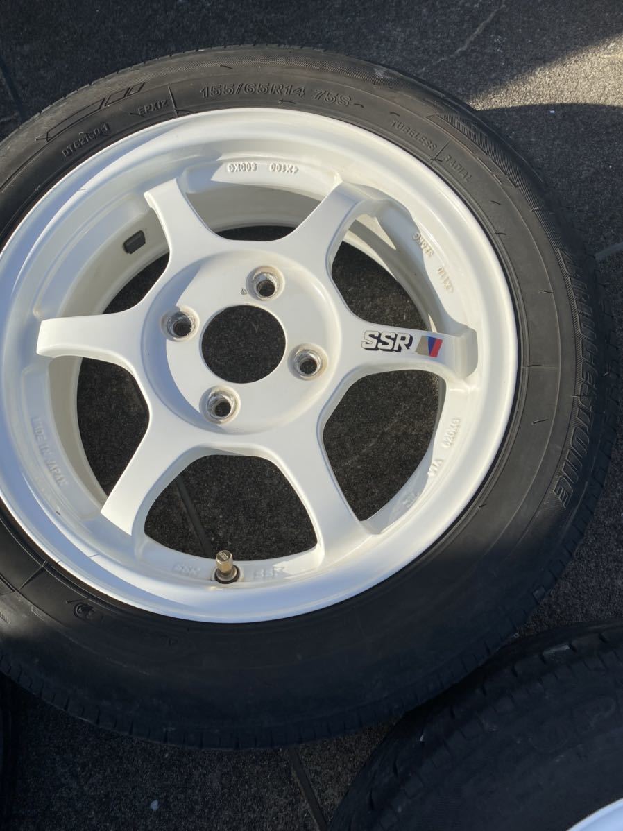 ☆SSR タイプC TYPE-C 14インチ PCD100 5J+45 4穴 スターレット