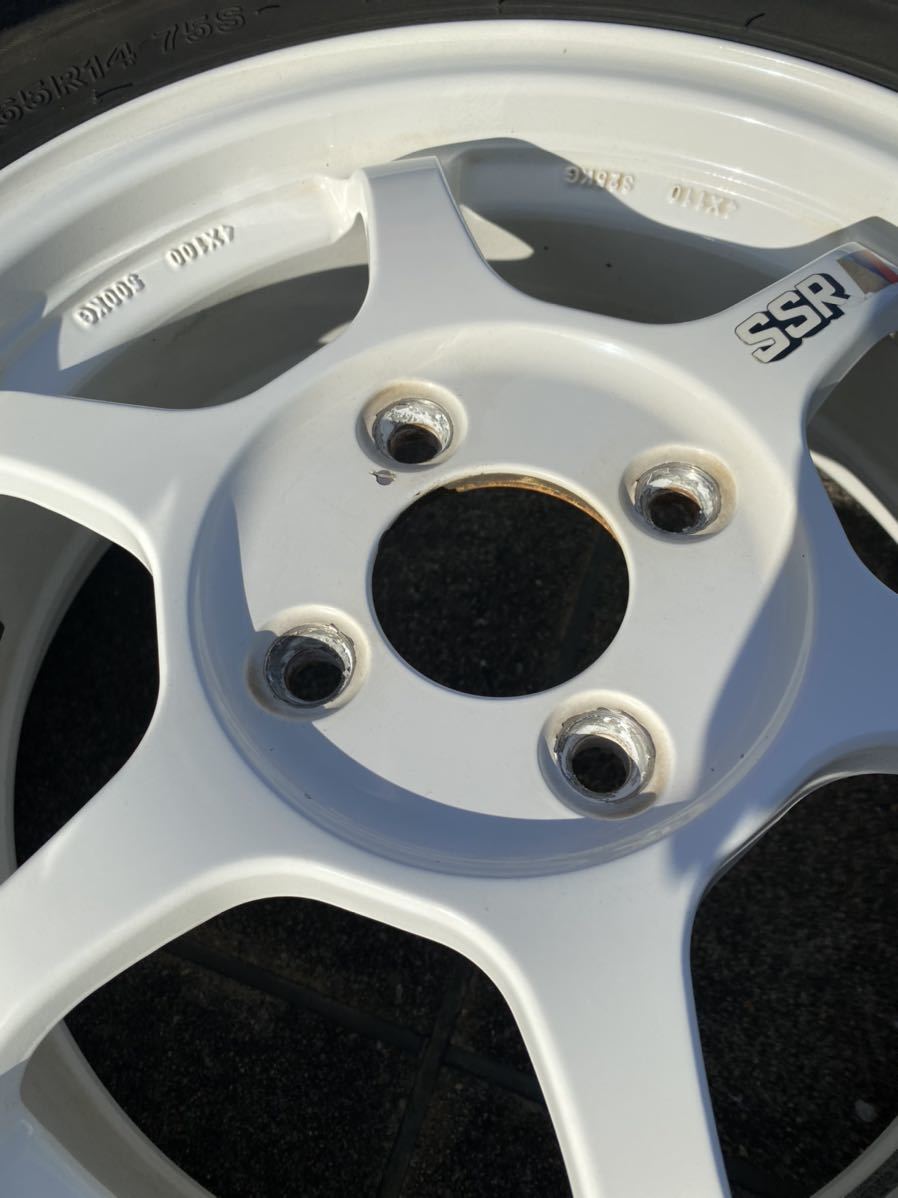 ☆SSR タイプC TYPE-C 14インチ PCD100 5J+45 4穴 スターレット