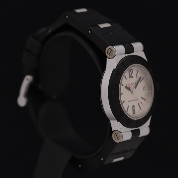 ブルガリ (BVLGARI) アルミニム シルバー文字盤 AL32TA