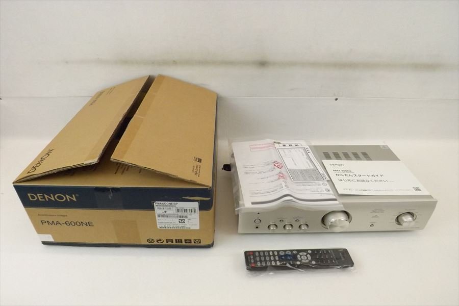 ▽ DENON デノン PMA-600NE アンプ 取扱説明書有り 元箱付き リモコン