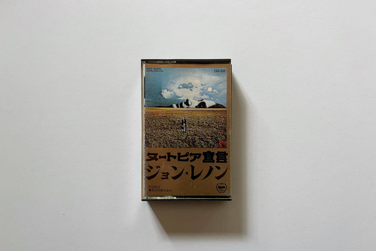 『JOHN LENNON』ジョン・レノン MIND GAMES “ヌートピア宣言” カセットテープ APPLE 希少 ロック、ポップス一般 カセットテープ