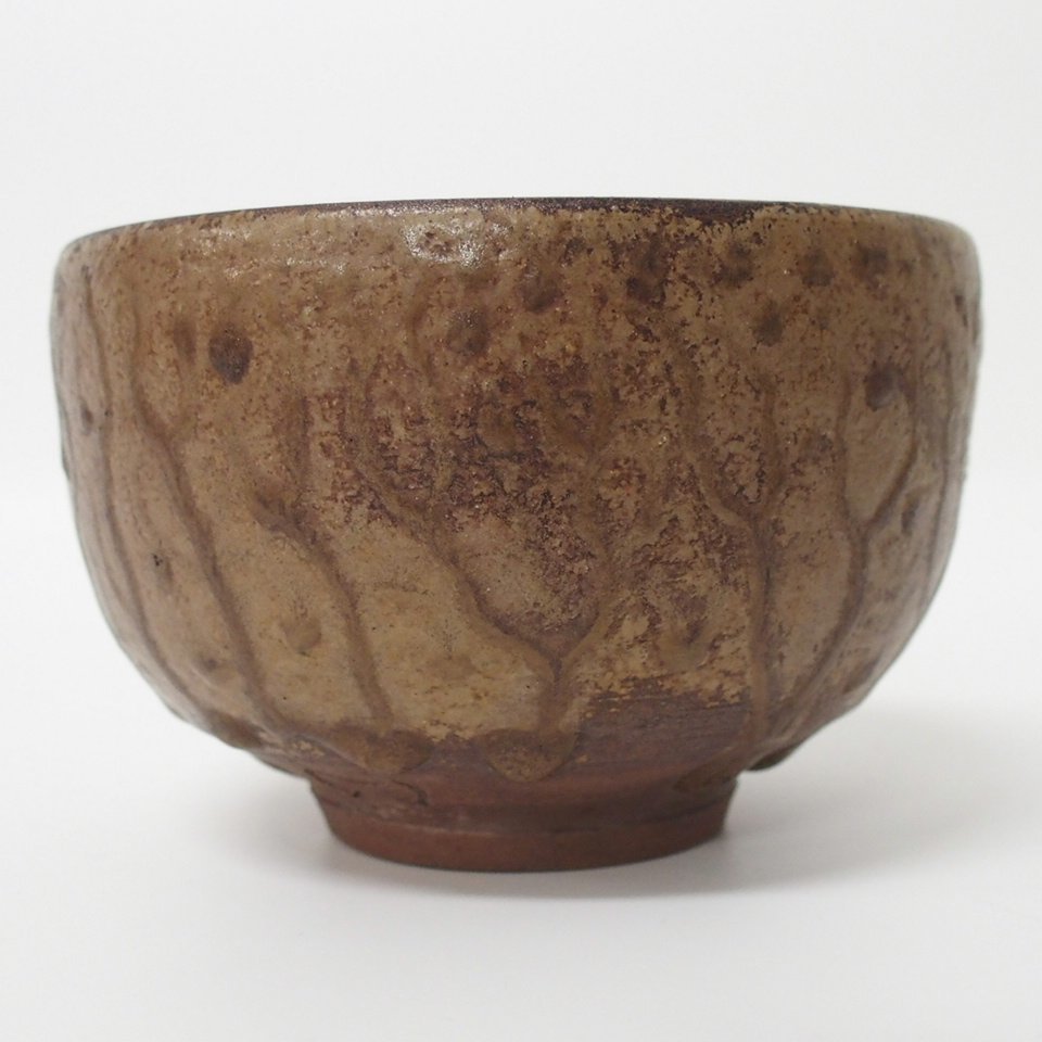 ☆ 分銅印 伊部焼 茶碗 潮香庵陶秀(山本陶秀)識箱