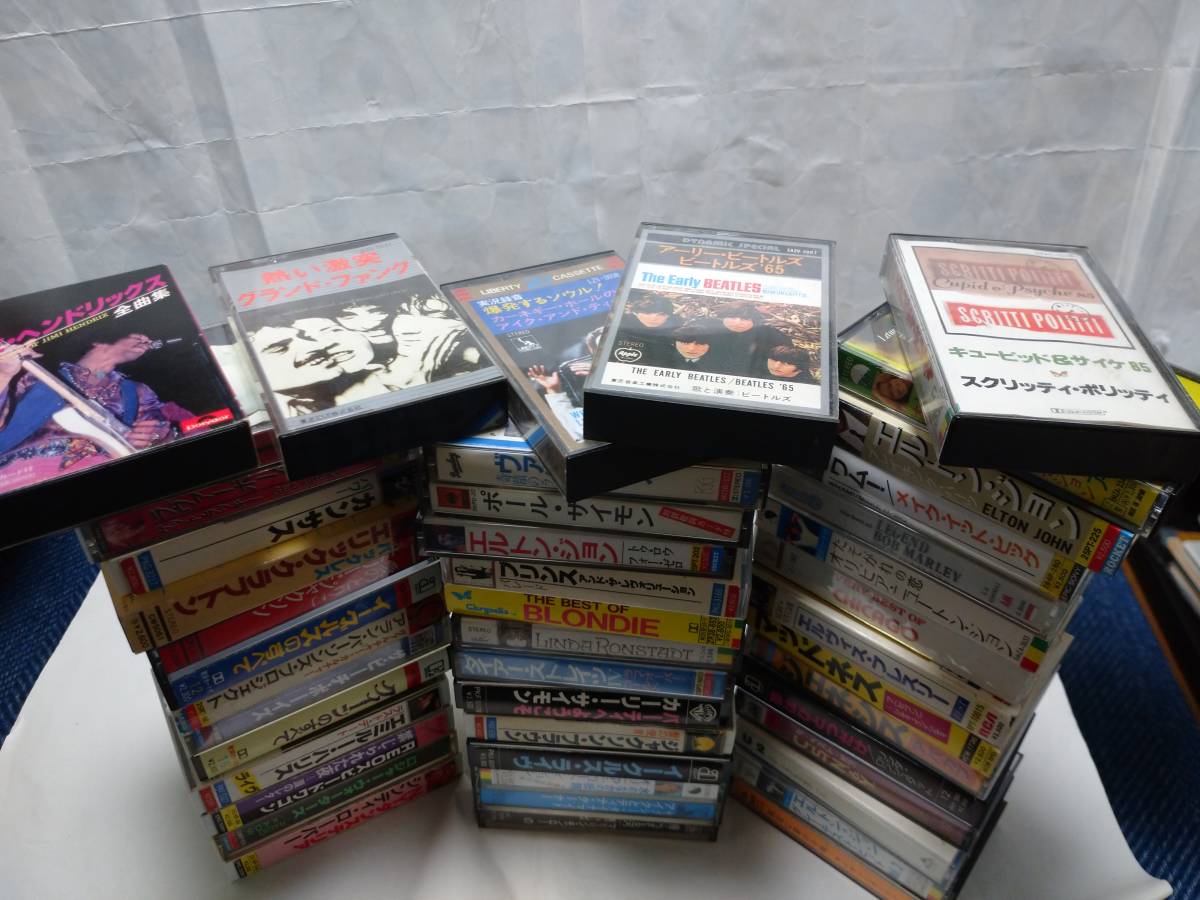 驚きの破格値，お買い得 ほとんど国内盤カセットテープ ミュージックテープ 45本セットまとめて 洋楽ロックのヴィンテージもの/ 良品/ 盤 多数(ロック、ポップス一般)｜売買されたオークション情報、yahooの商品情 ロック、ポップス一般