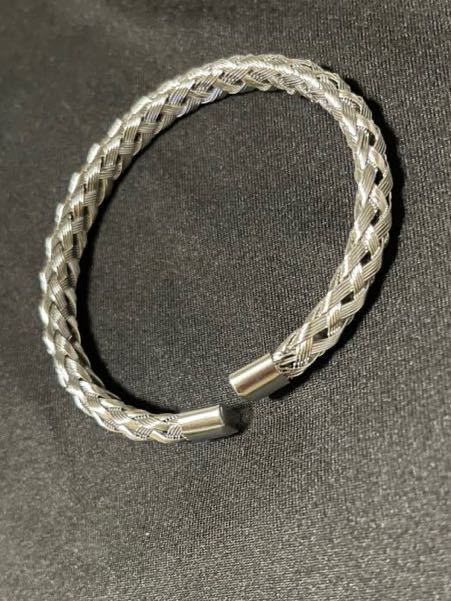 ステンレス網/シルバー/ブレスレット/_3
