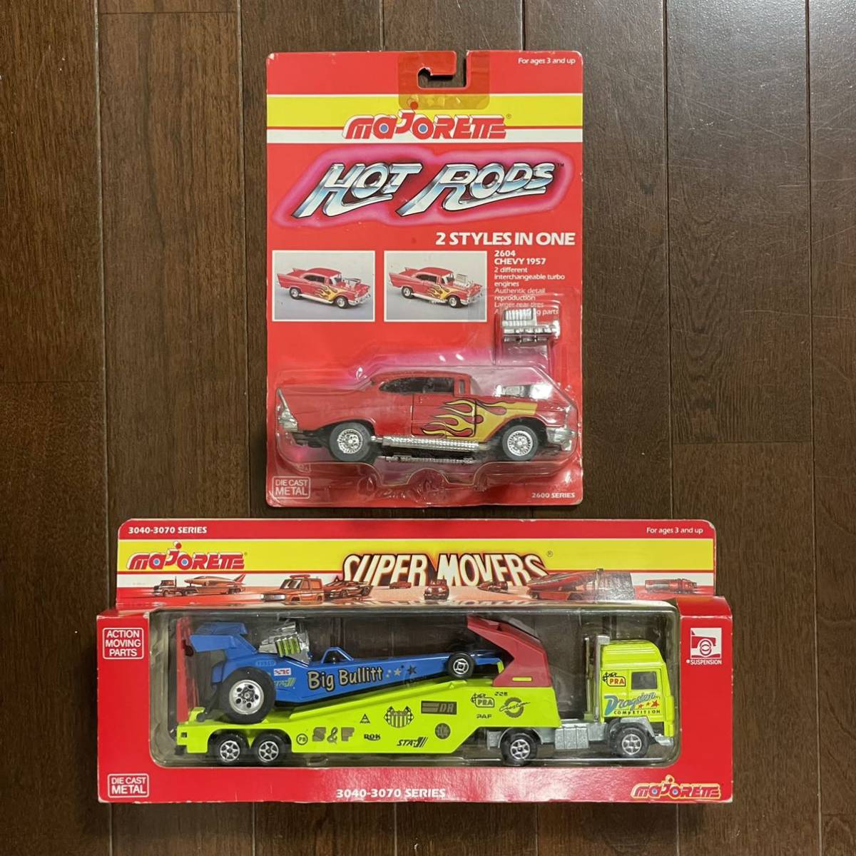 マジョレット 2台セット ホットロッド ファニーカー トランスポーター 