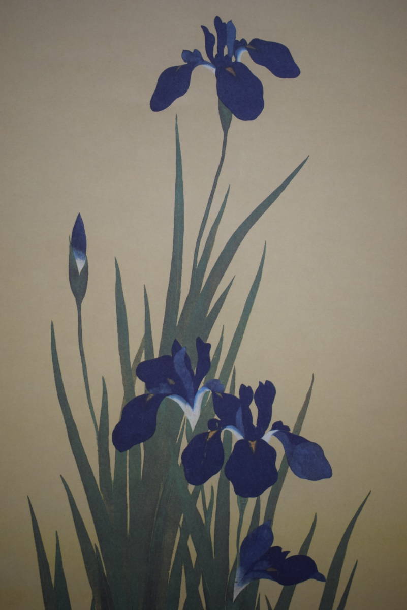 【複製】//酒井抱一/燕子花に水鶏図/工芸/布袋屋掛軸HJ-228_2