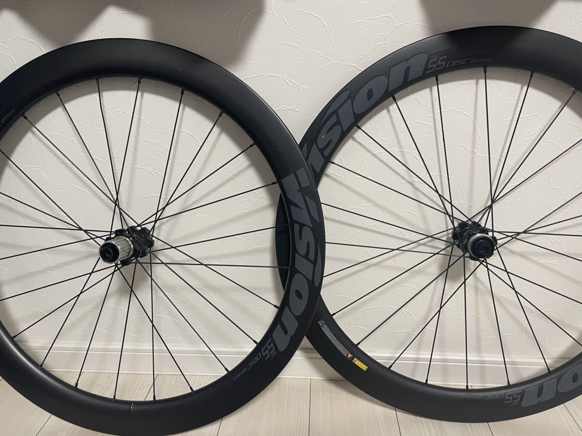 Vision SC 55 カーボンホイール 前後セット ビジョン Vision SC 55 カーボンディスクブレーキホイールセット SC55