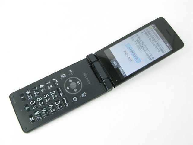 ドコモ SH-02L AQUOS ケータイ ブラック SIMフリー 【R1059】