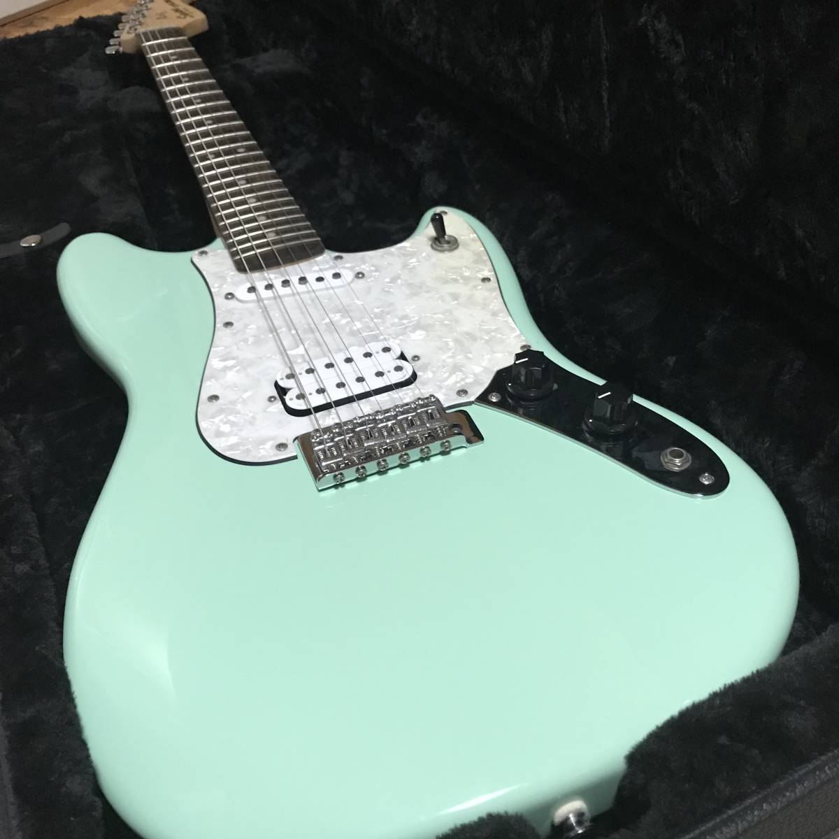 美品】Squier Cyclone Surf Green スクワイヤー サイクロン Fender  