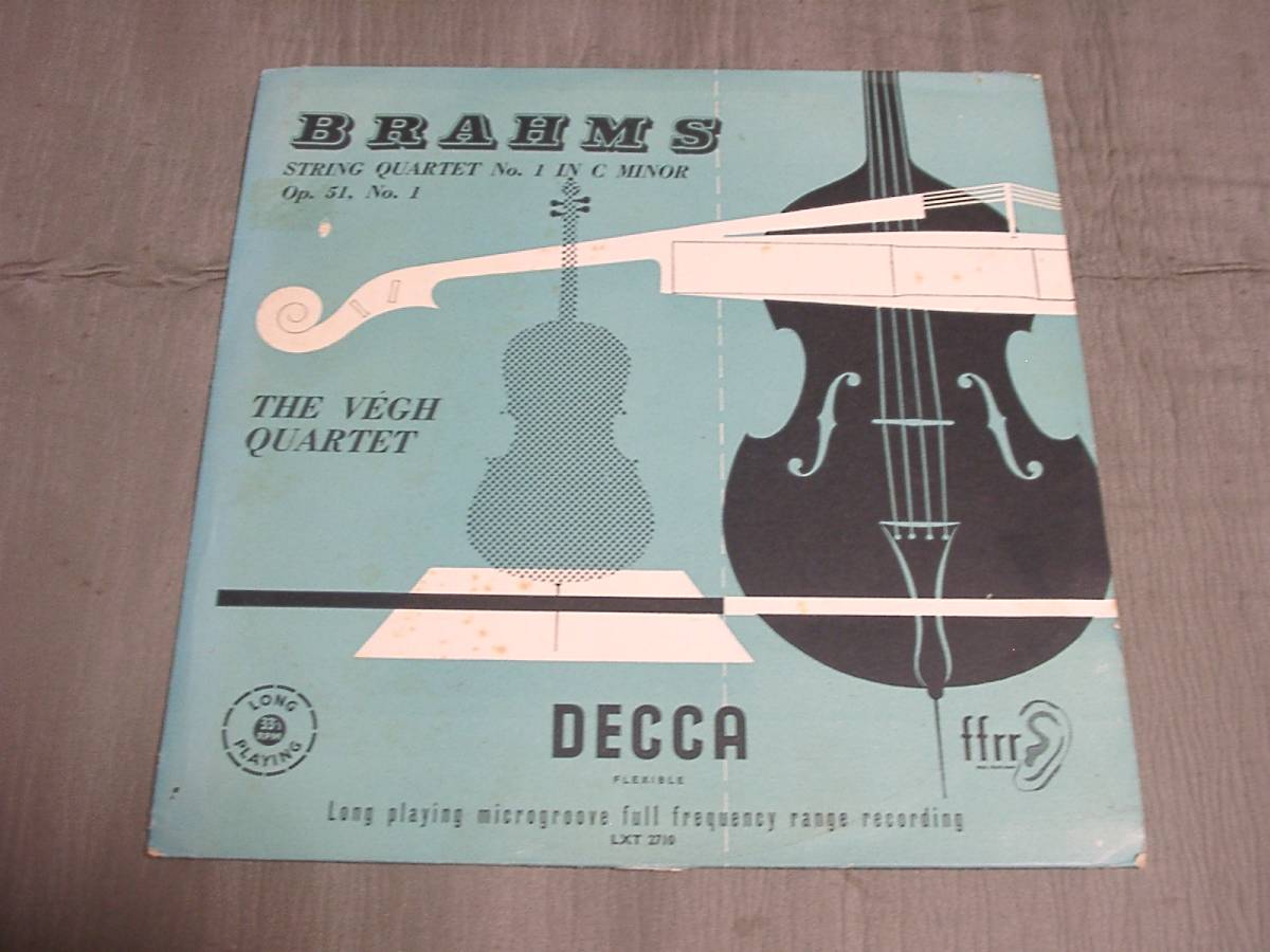  ヴェーグ弦楽四重奏団/ブラームスSQ1 英デッカオールド重量フラット盤(室内楽)｜売買されたオークション情報、yahooの商品情報をアーカイブ公開 - オークファン 室内楽