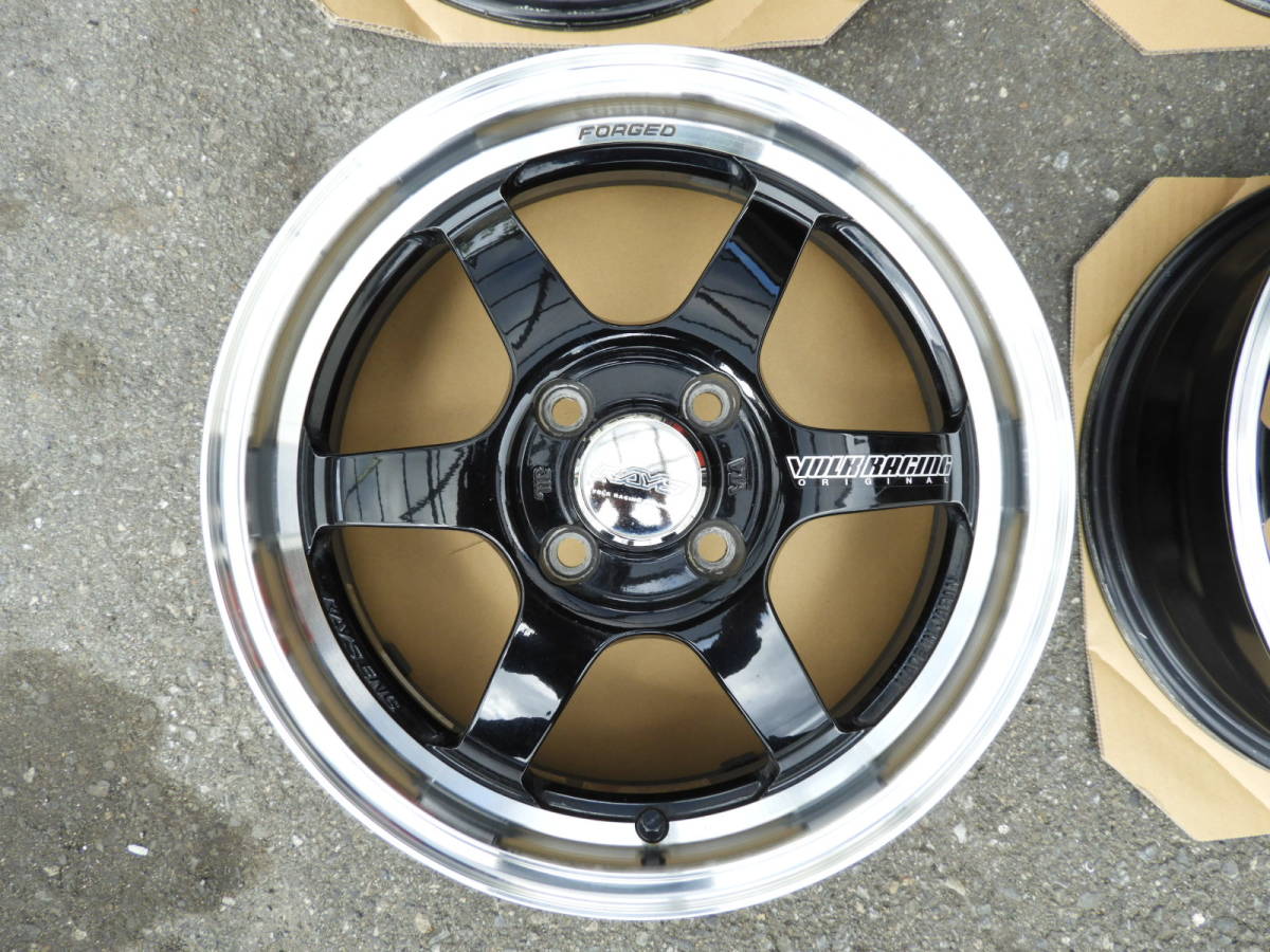 レイズ TE37KCR 15インチ5J+45 4H PCD100