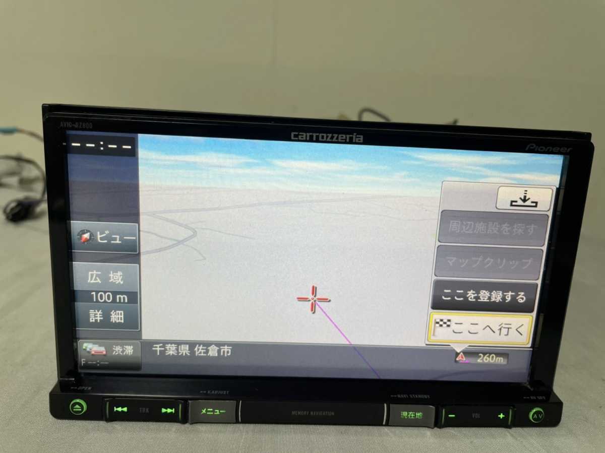 中古品]AVIC-RZ800-D カーナビ paioneer カロッツェリア 地図データ