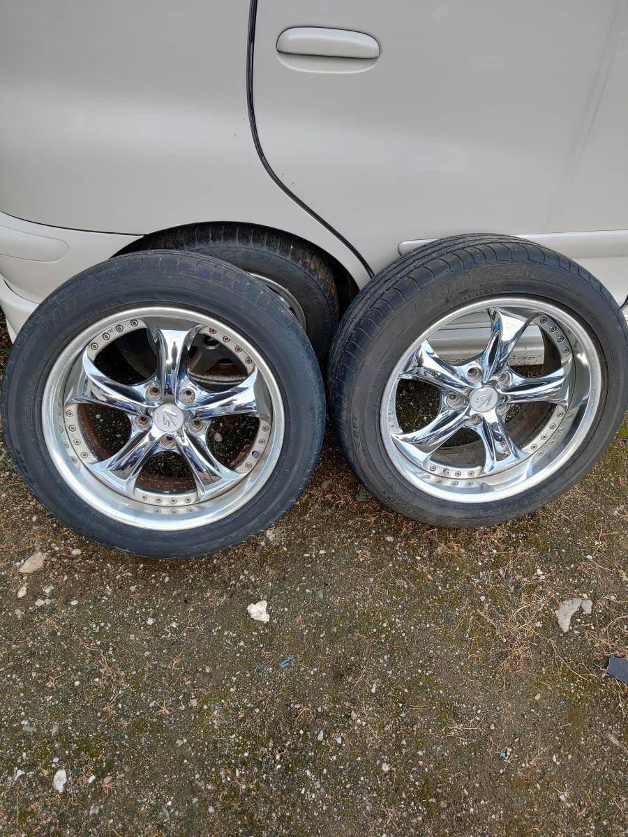 WORK VS-KF ワーク 17インチ 8.5J 114.3 5穴　深リム　絶版　稀少　人気　245/45R17　2本　ドリケツ_1