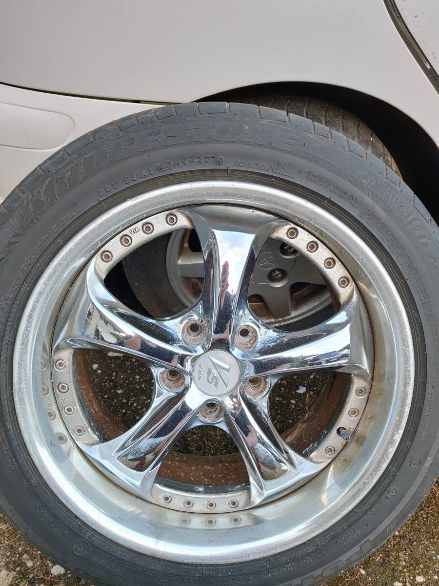 WORK VS-KF ワーク 17インチ 8.5J 114.3 5穴　深リム　絶版　稀少　人気　245/45R17　2本　ドリケツ_2