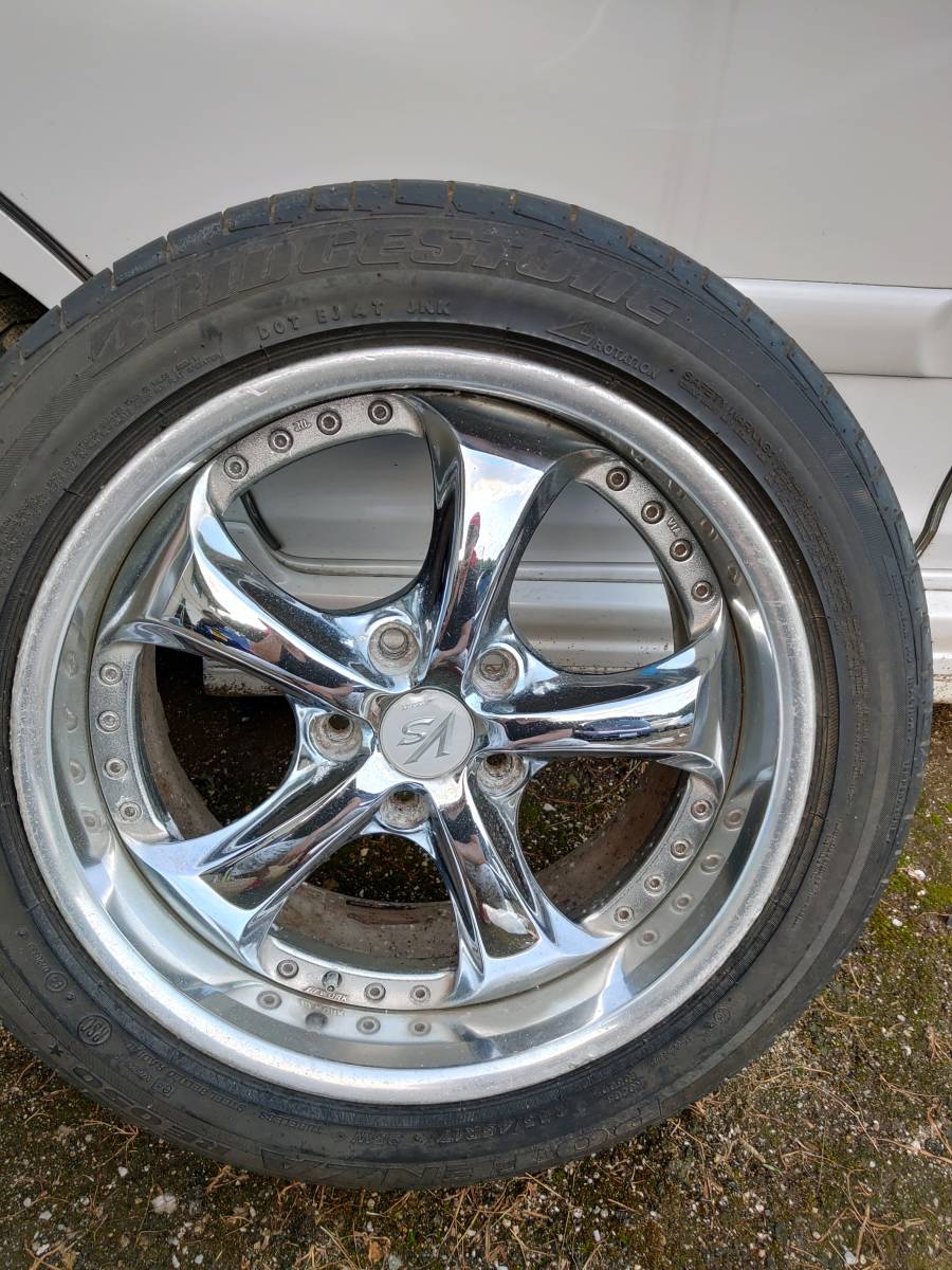 WORK VS-KF ワーク 17インチ 8.5J 114.3 5穴　深リム　絶版　稀少　人気　245/45R17　2本　ドリケツ_3