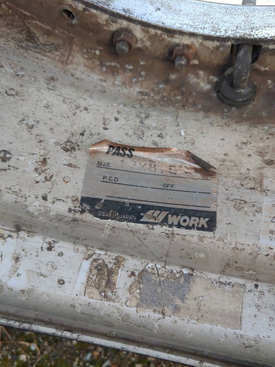 WORK VS-KF ワーク 17インチ 8.5J 114.3 5穴　深リム　絶版　稀少　人気　245/45R17　2本　ドリケツ_6