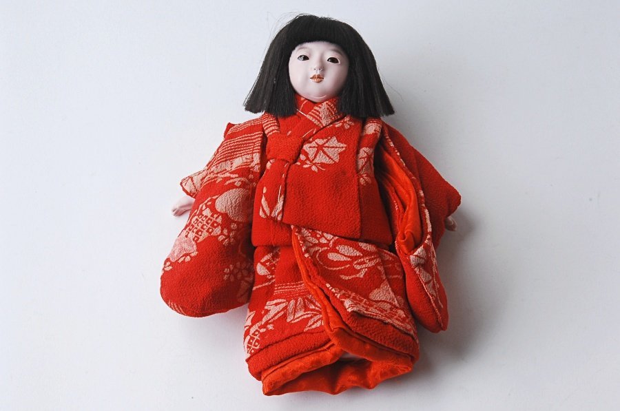 市松人形 松乾斎東光 Yahoo!オークション IFF013 作 女の子 約17cm