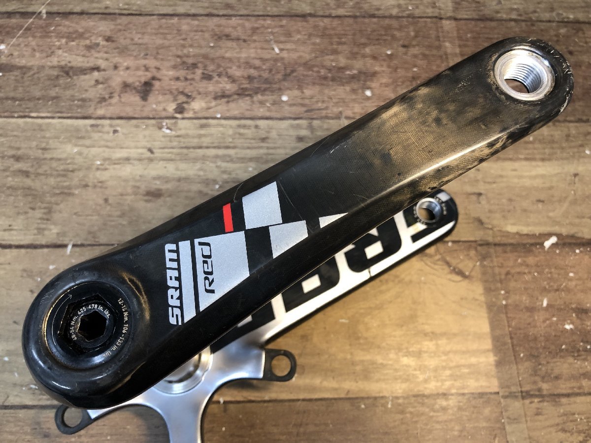 FT083 スラム SRAM レッド RED カーボン クランク 167.5mm PCD110 5H 