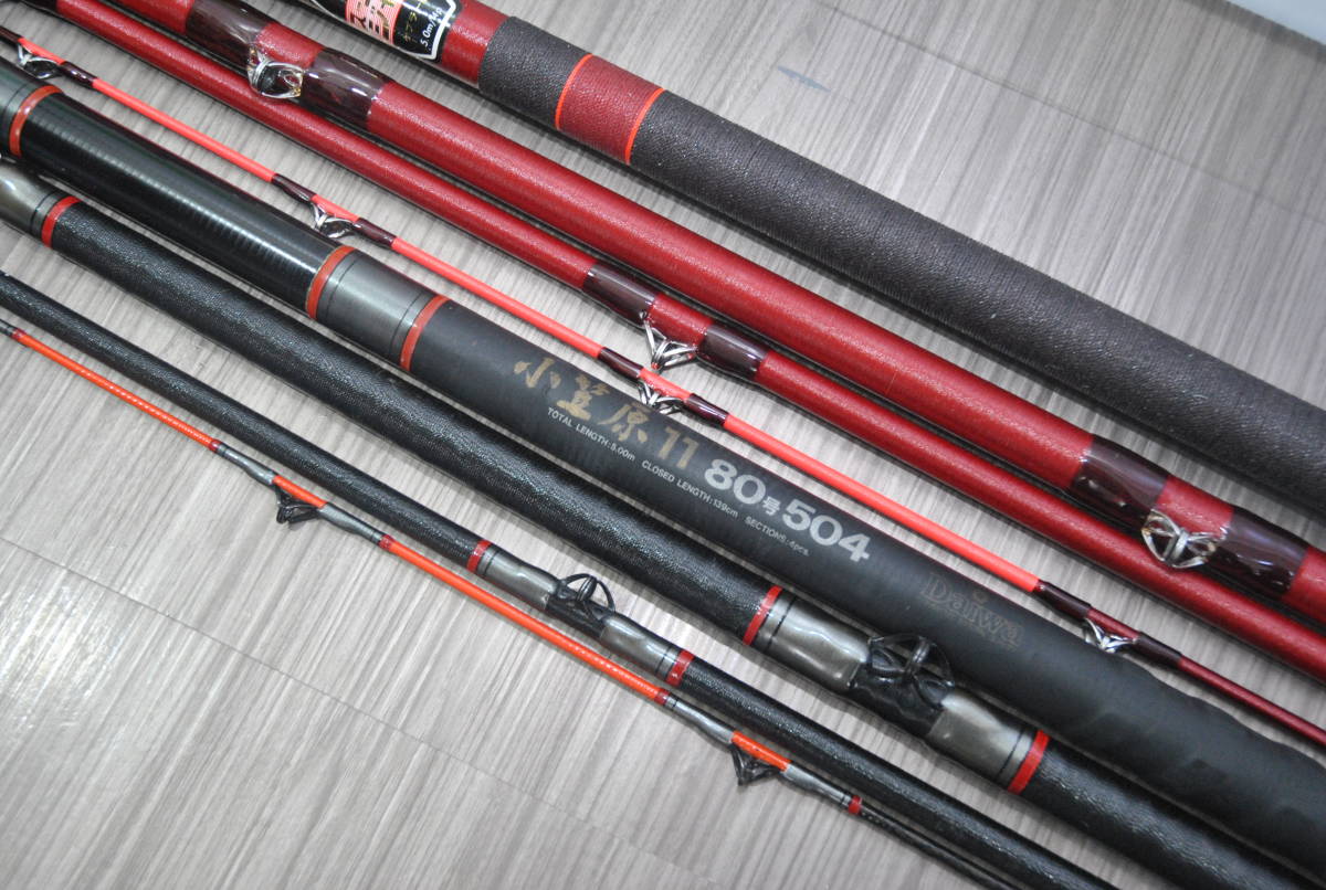 ダイワ　小笠原11 クエ竿 クエ竿2本セット中古品 小笠原11 80号504、NFTスーパージャンボ翔