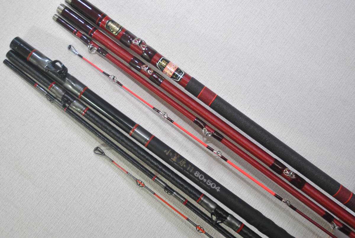 クエ竿2本セット中古品 小笠原11 80号504、NFTスーパージャンボ翔