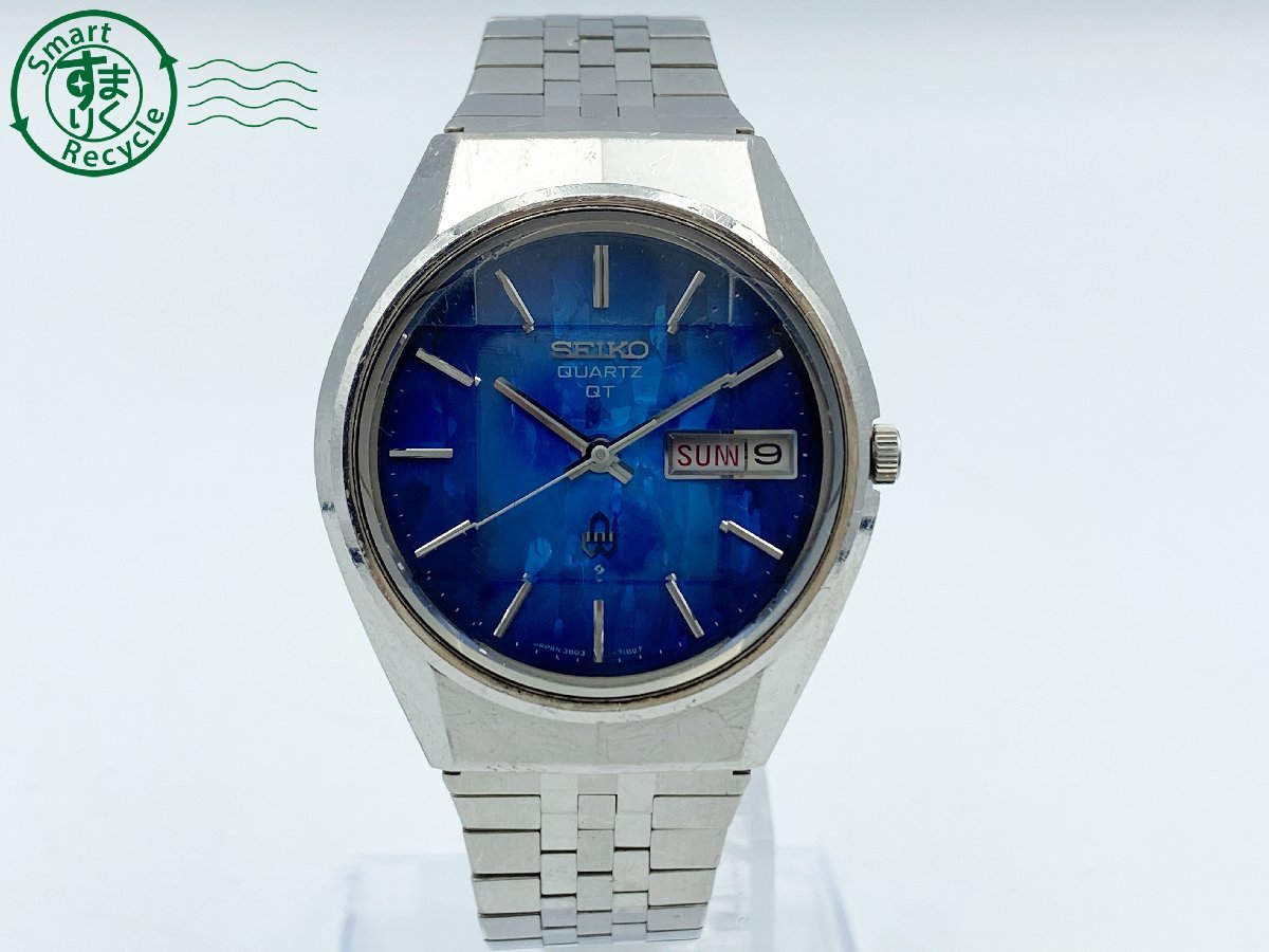 【人気セール，新作登場】 0770083 〇 1円 SEIKO セイコー 3803-7100 腕時計 SS QZ クオーツ メンズ ウォッチ ブルー文字盤 デイデイト ヴィンテージ(セイコー)｜売買されたオークション情報、yahooの商品情報をアーカイブ公開 - その他