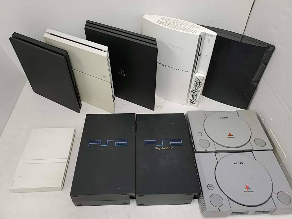 T058[12](ゲーム機本体) ジャンク ソニー/Sony 10台/約23.5kg [同梱 