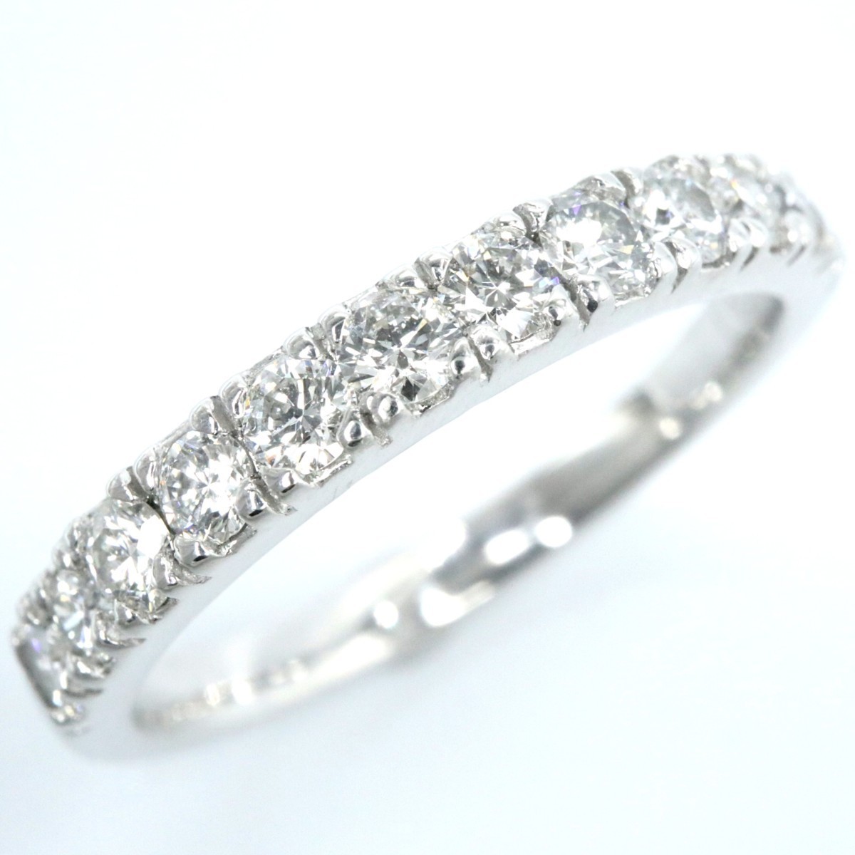 リング 0.50ct K18WG ブラックダイヤモンド ダイヤモンド 中古K18WG 