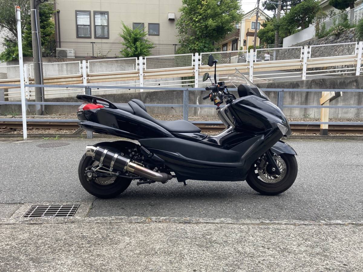 ヤマハ　マジェスティ250　メーカー不明　社外マフラー　SG20J メーカー不明 マジェスティ250 SG20J 4D9 社外マフラー(マフラー本体