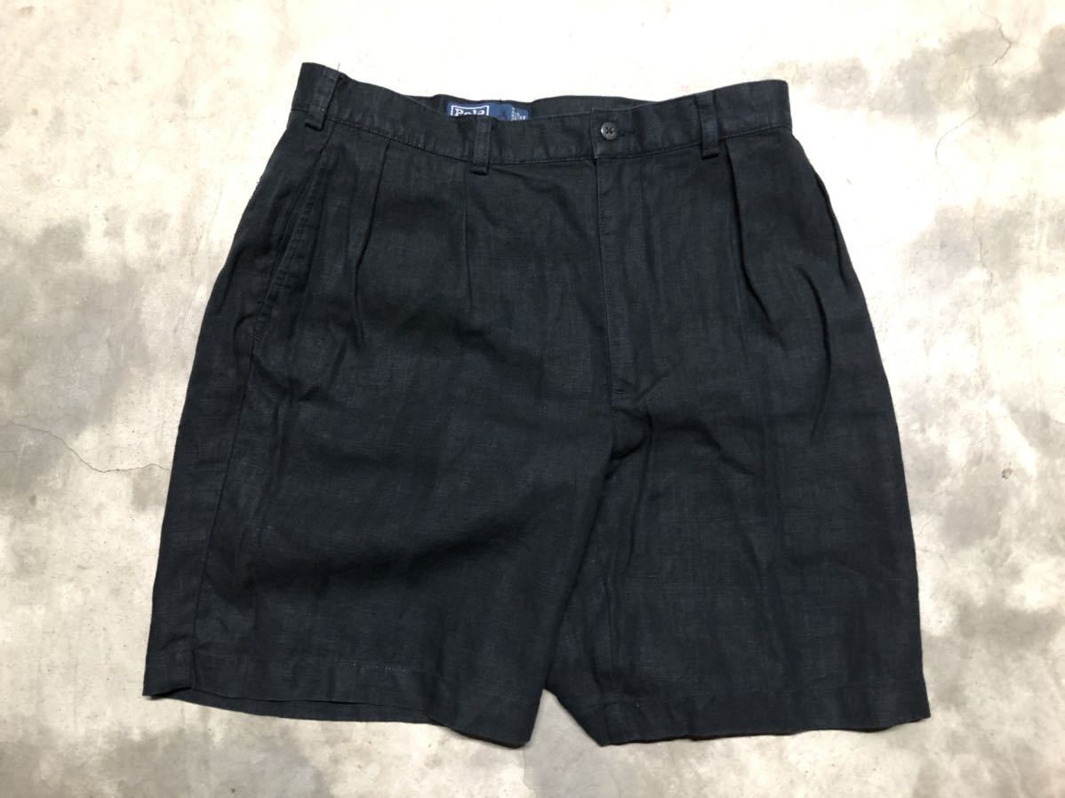 美品 W34 90's Ralph Lauren ラルフ ローレン Linen リネン TYLER