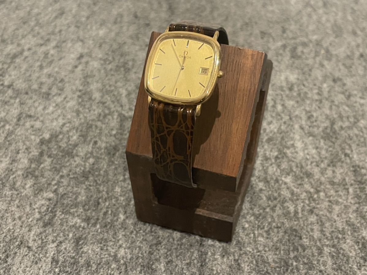 中古】腕時計 OMEGA オメガ DeVille デビル メンズ スクエア デイト