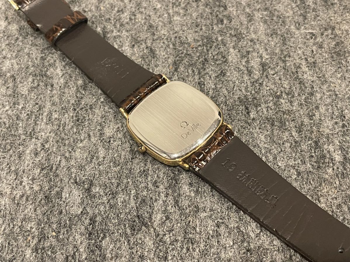 中古】腕時計 OMEGA オメガ DeVille デビル メンズ スクエア デイト