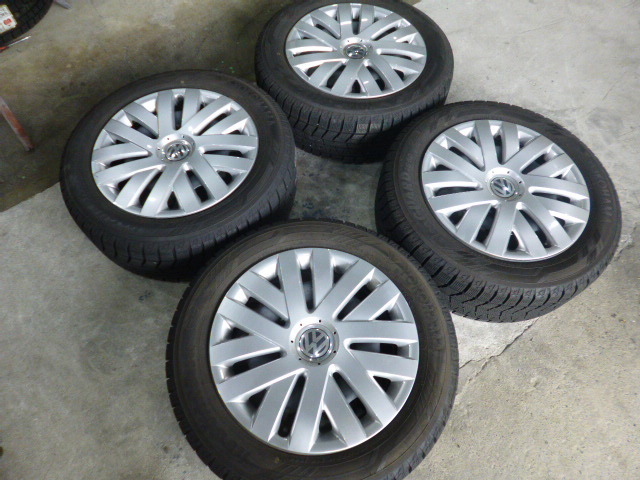 205/55R16 ワーゲン純正スチールホイール ヨコハマ ice GUARD iG60 ヨコハマ 205&frasl;55R16 スタッドレス VRX 0 ダンロップ