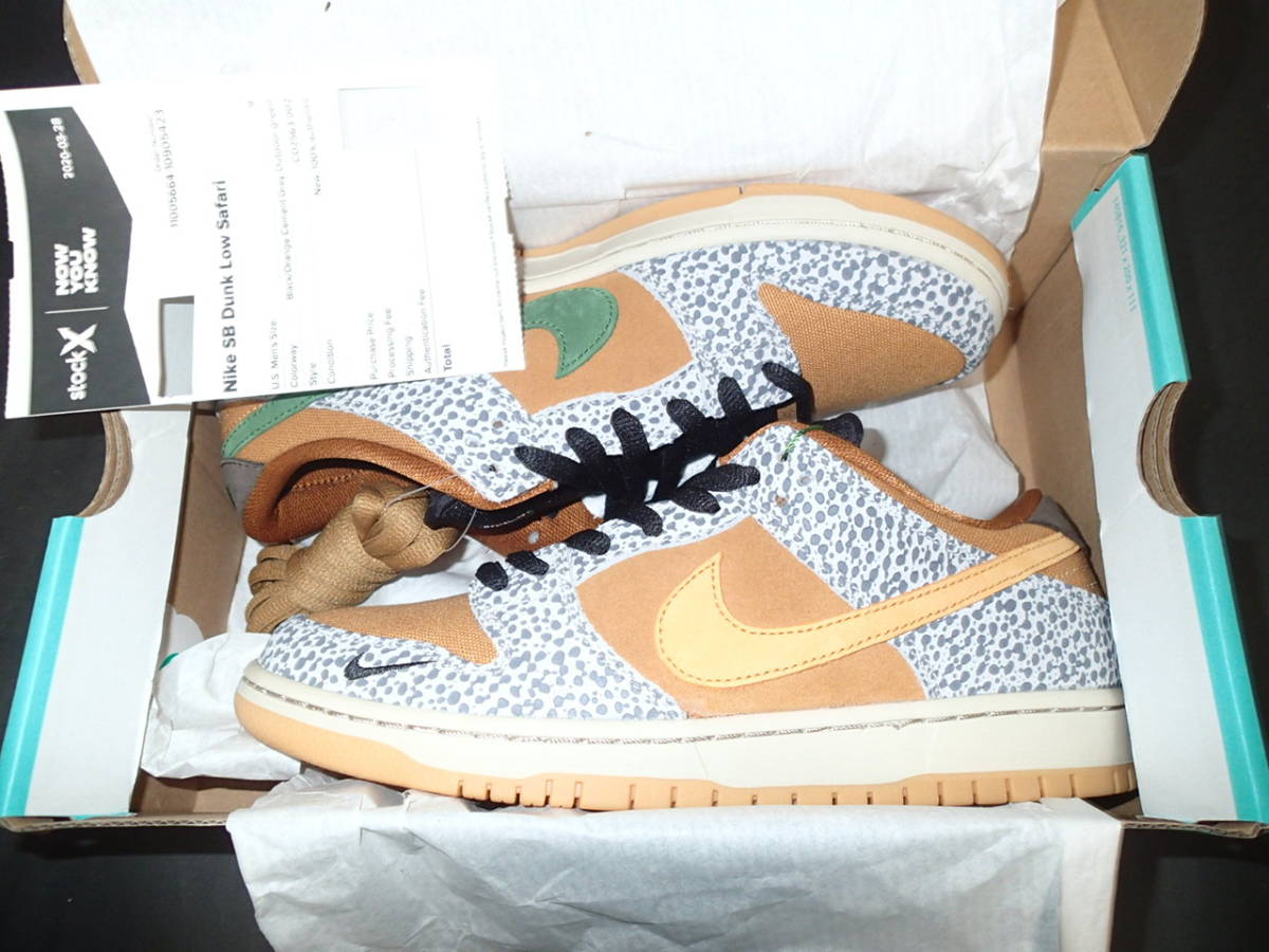 新品未使用 NIKE SB DUNK LOW PRO ISO SAFARI CD2563 002 27.0cm US9.0