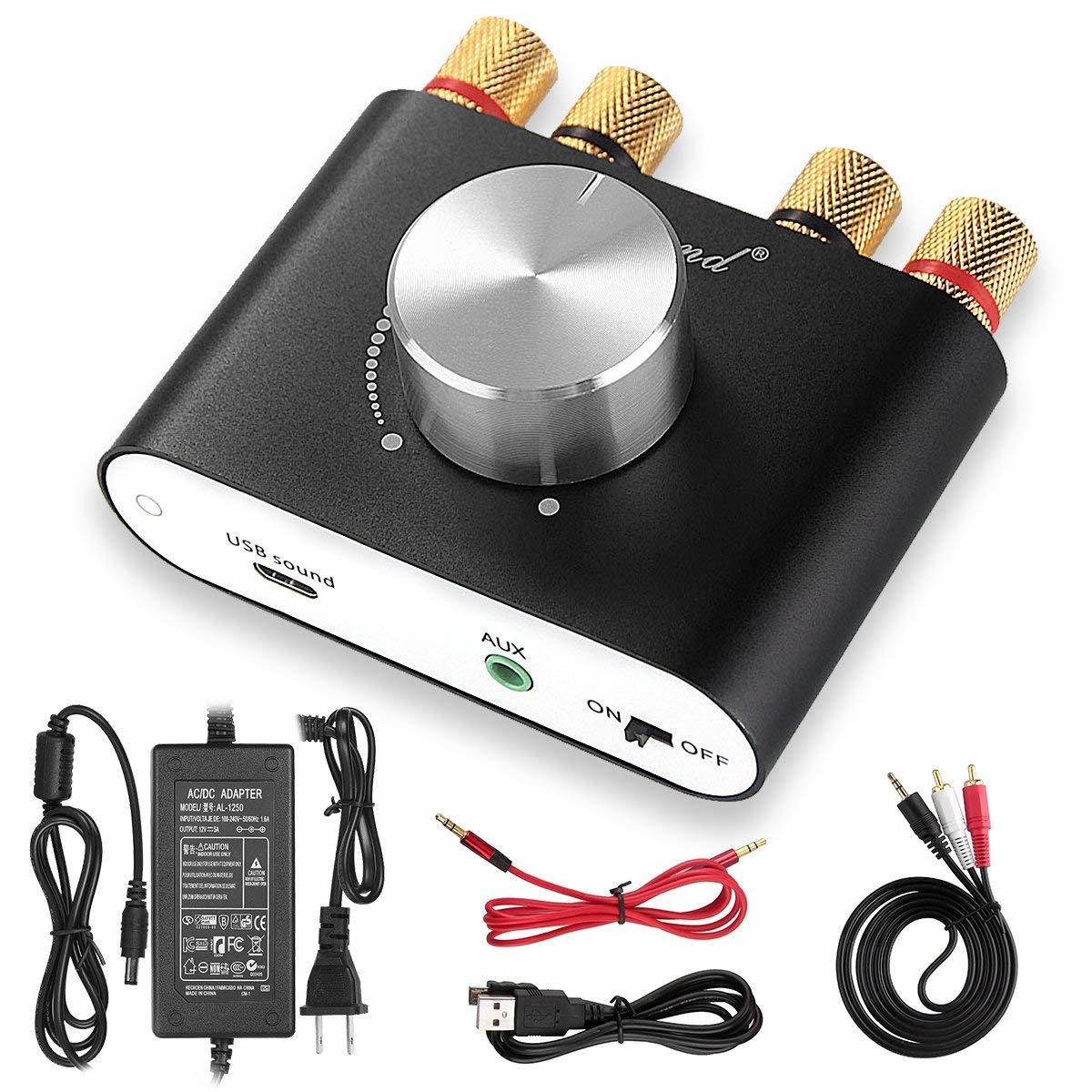 Nobsound NS-01G Pro パワーアンプ bluetooth 5.0 50W×2 アンプ