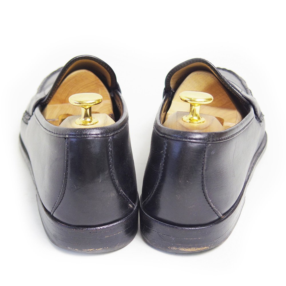 29.5cm相当　Allen Edmonds Hanover　アレンエドモンズ ハノーバー　USA製　コインローファー　ブラック　革靴　ローファー　/U5773 Allen アレンエドモンズ 古着 Street Clark D