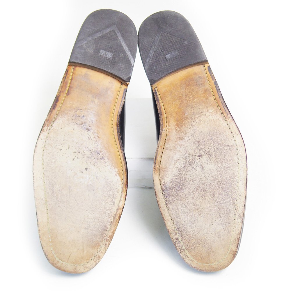 29.5cm相当　Allen Edmonds Hanover　アレンエドモンズ ハノーバー　USA製　コインローファー　ブラック　革靴　ローファー　/U5773 Allen アレンエドモンズ 古着 Street Clark D