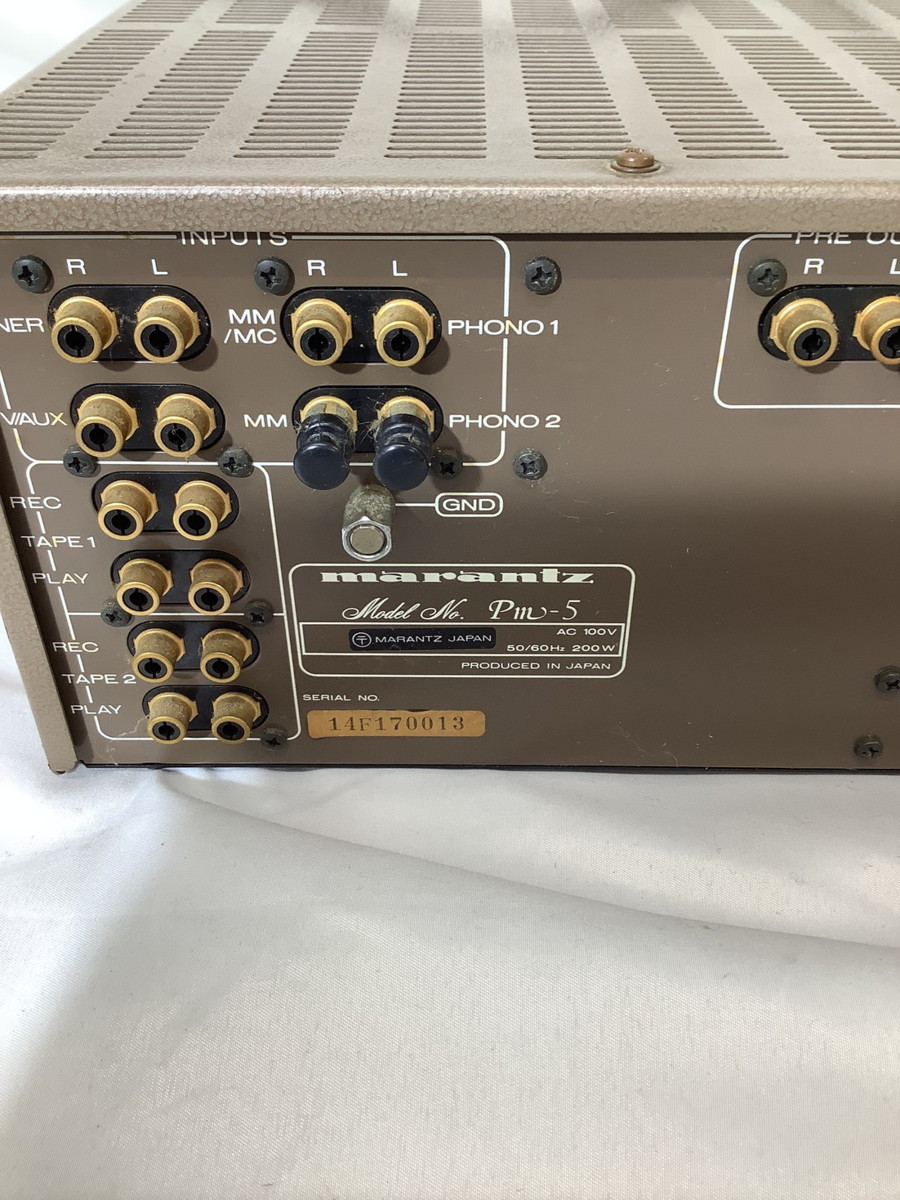 現状渡し品】 Marantz マランツ PM-5 プリメインアンプ 現状品 【97