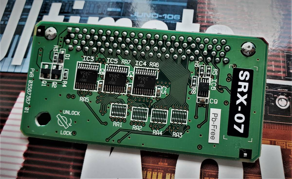Roland ExpansionBoard「SRX-07 Ultimate Keys」シール、取説