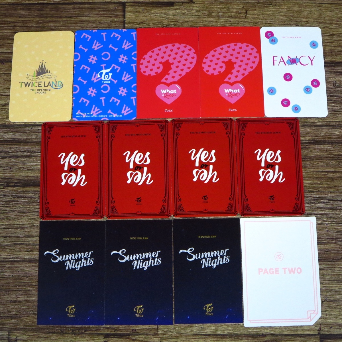 ○Twice モモ トレカ セット/Summer Nights/#Twice/TWICELAND/yes or