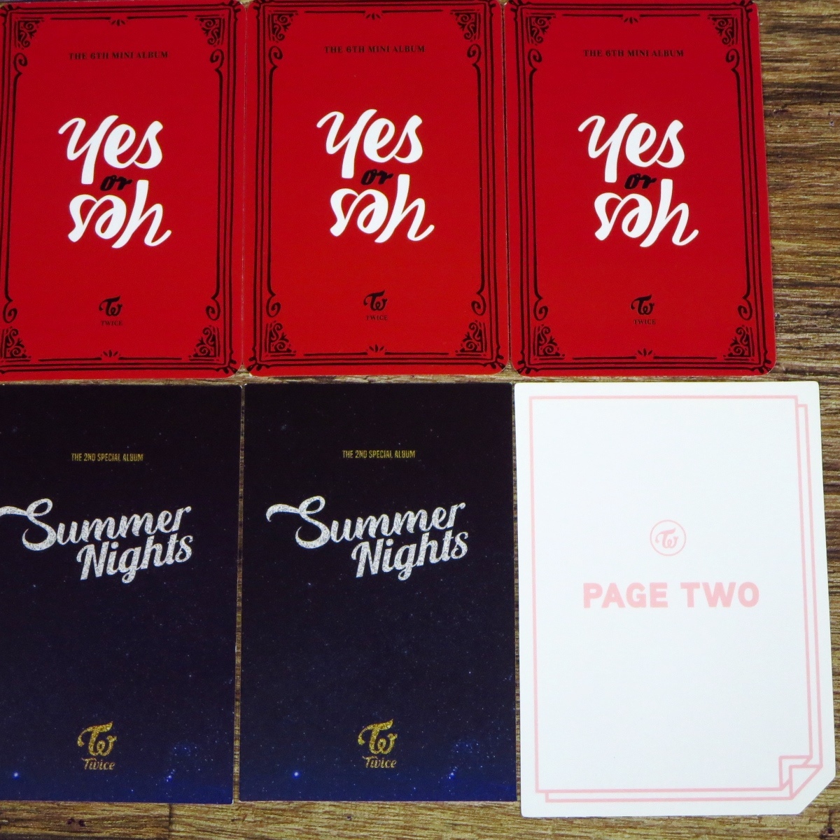 ○Twice モモ トレカ セット/Summer Nights/#Twice/TWICELAND/yes or