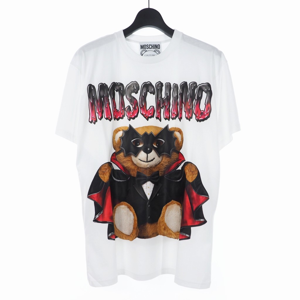 未使用タグ付き MOSCHINO モスキーノ 20SS バッド ベア くま プリント  