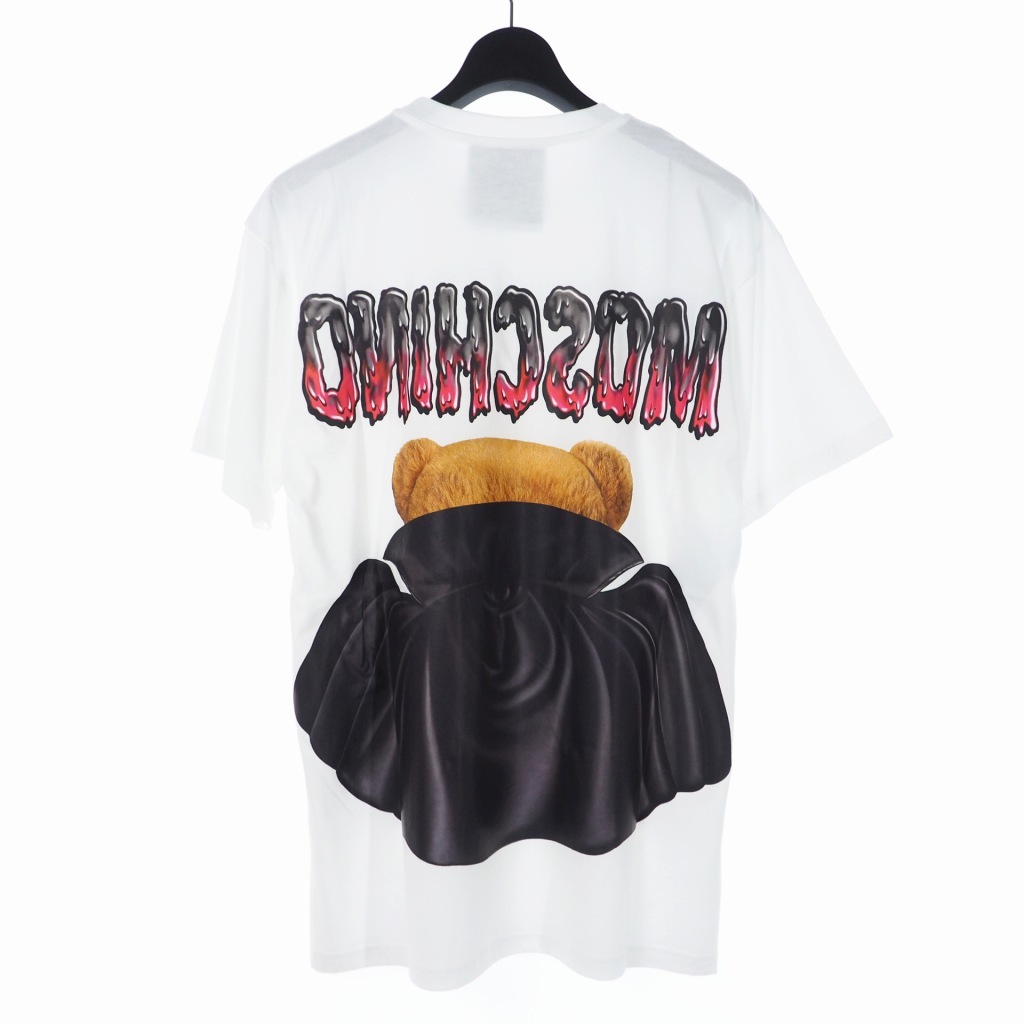 未使用タグ付き MOSCHINO モスキーノ 20SS バッド ベア くま プリント 